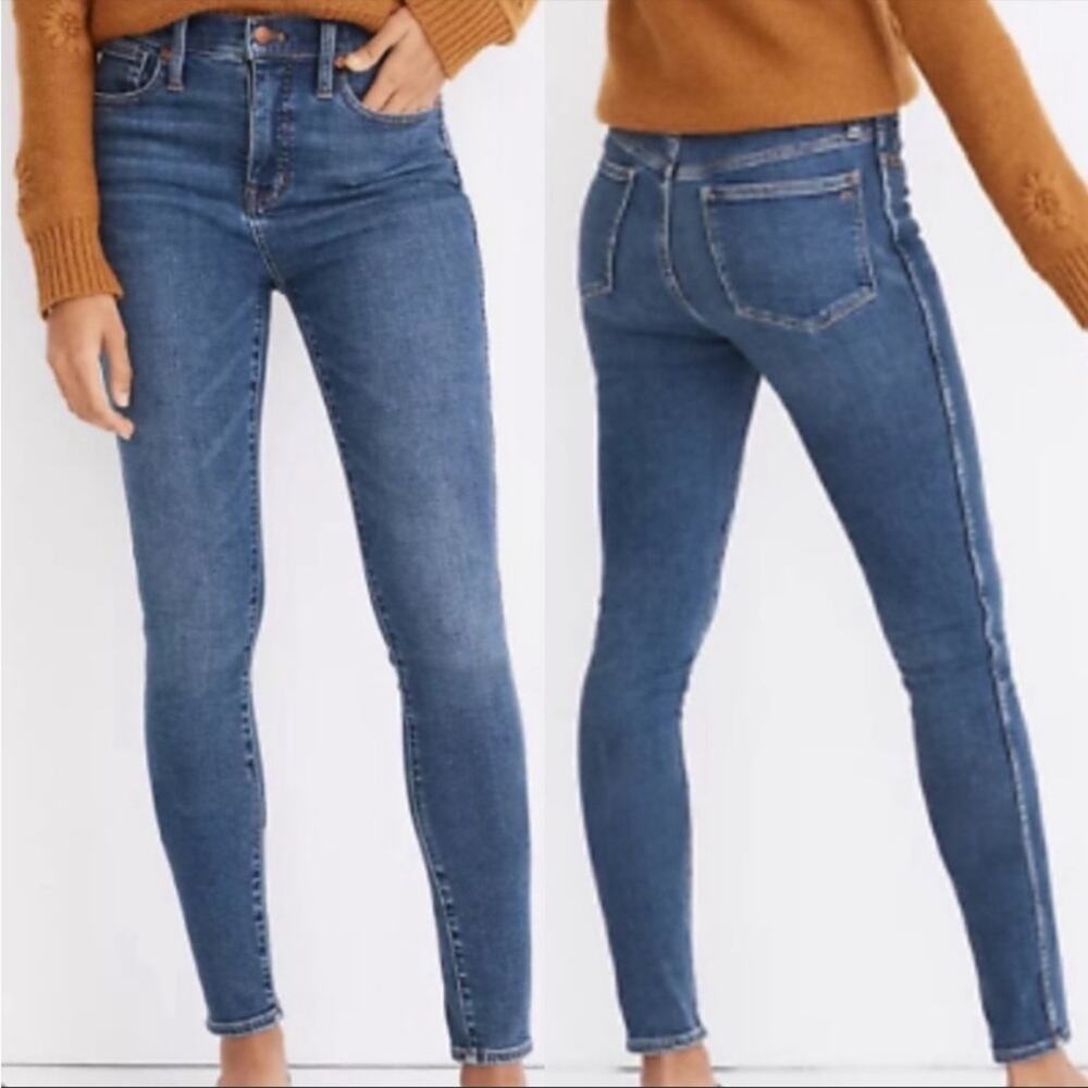 Madewell 10" High-Rise Skinny Jeans in Wendover Wash | 29